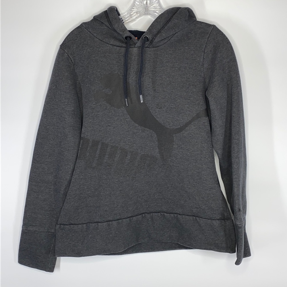 Puma Gray Hooded Sweatshirt Size Medium